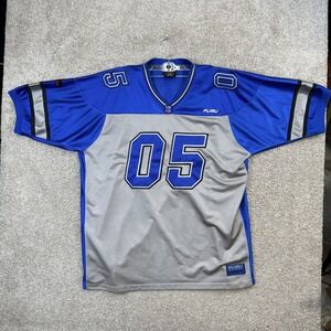Vintage FUBU Sport Football Jersey Mens XXL Blue Gray Mesh 05 Hip Hop Streetwear